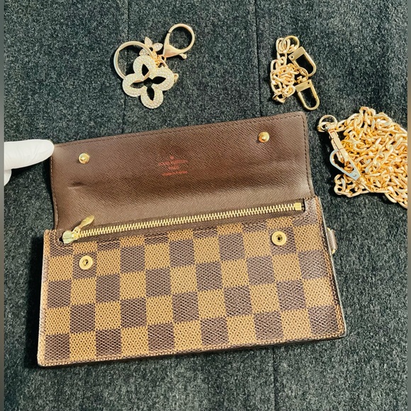 ✅AUTHENTIC LV ACCORDION DAMIER LONG WALLET LOUIS VUITTON - Picture 4 of 16